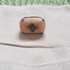 Silpada Pink Soapstone Ring